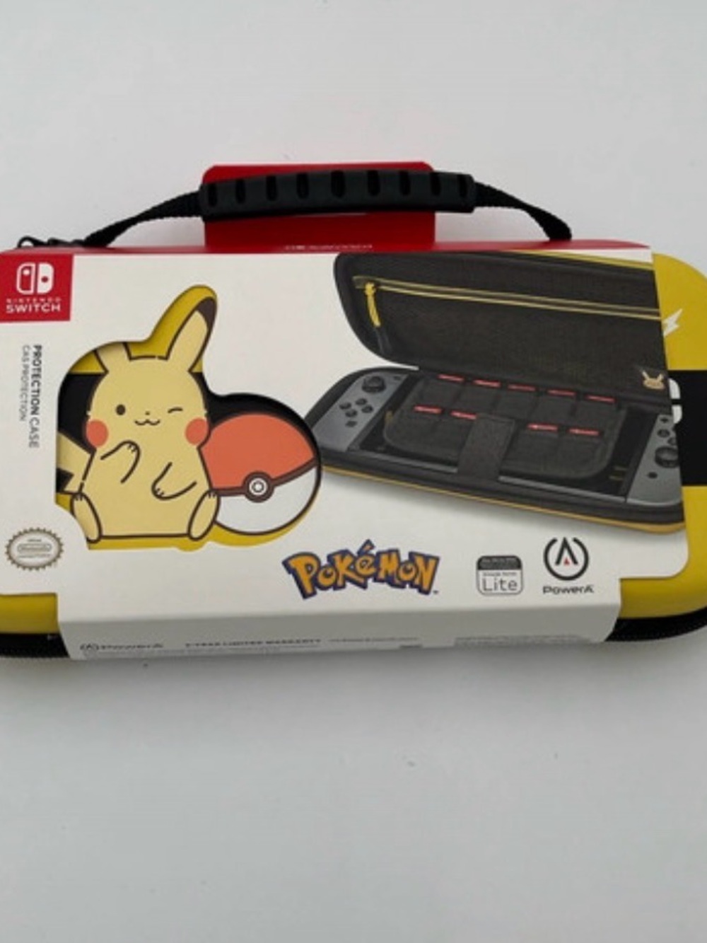 Pokémon Pikachu Protective Carrying Case for Nintendo Switch - Yellow/Black